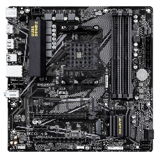 Материнская плата Gigabyte B550M DS3H R2, AM4, AMD B550, 4xDDR4, 4xSATA, 2xM.2, 2xPCIe x16, DisplayPort, HDMI, 1xGb LAN, 6xUSB, 3x3.5 мм, 7.1, microATX