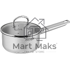 Ковш Rondell Solo RDS-1601, 1.3л, с крышкой, стальной