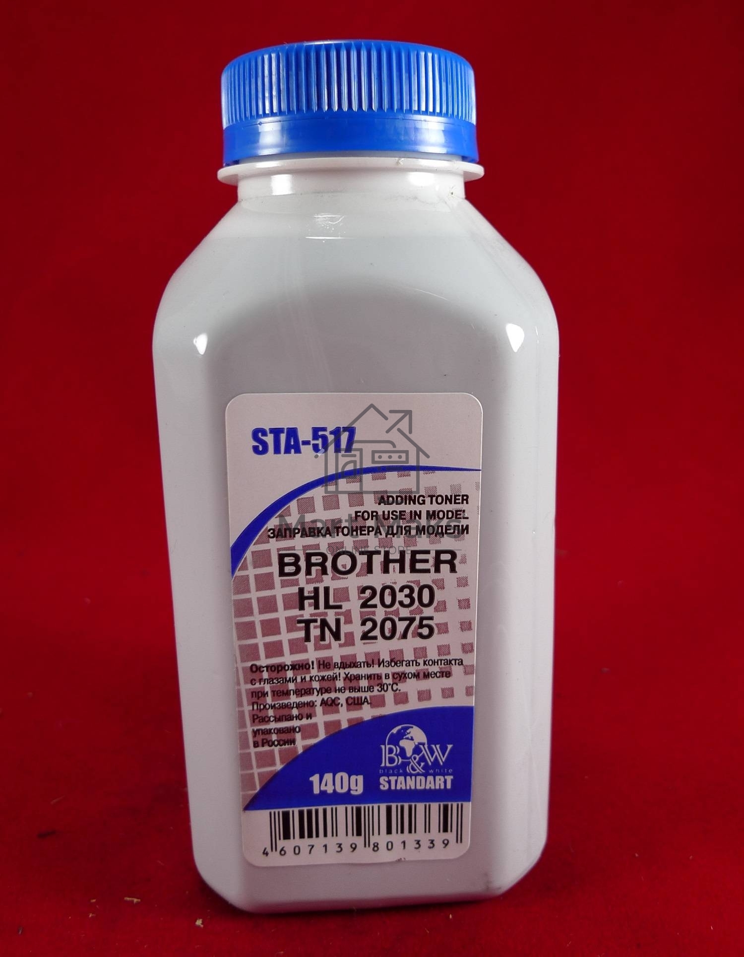 Тонер Brother TN 2075/85/2135/75 HL 2030/35/40/75/2140/50/70 (фл,140г) B&W Standart фас. Россия