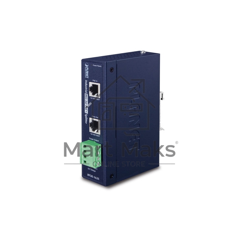 IPOE-162S индустриальный PoE сплиттер IP30, Industrial 802.3at High Power PoE Splitter - 12V & 24V (-40 to 75 C)