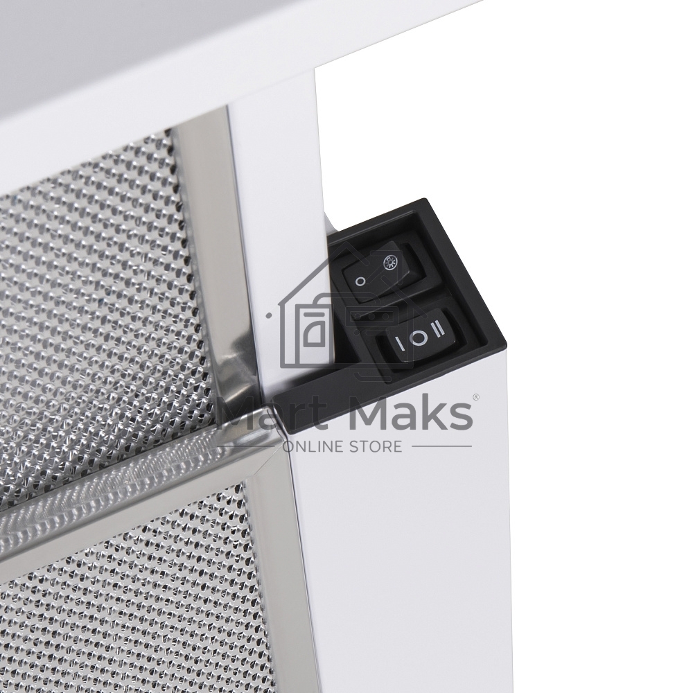 Вытяжка встраиваемая Maunfeld VS Light 50 белый, 50 см, 520 куб. м/ч, 56 дБ