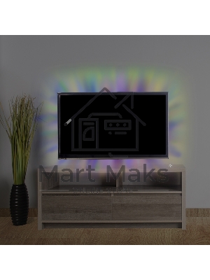 Лента светодиодная с USB коннектором 5 В, 10 мм, IP65, SMD 5050, 60 LED/m, цвет свечения RGB