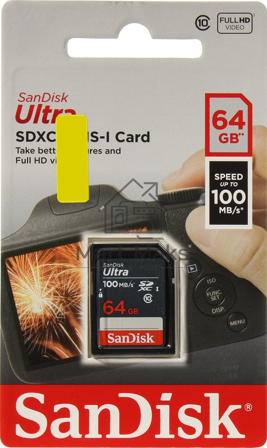 Карта памяти SDXC 64GB UHS-I SDSDUNR-064G-GN3IN SANDISK