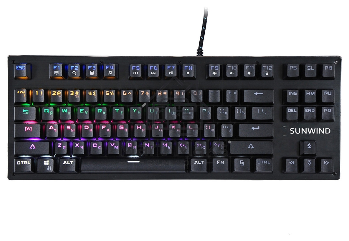 Клавиатура SUNWIND SW-K900G,USB, черный 1422332