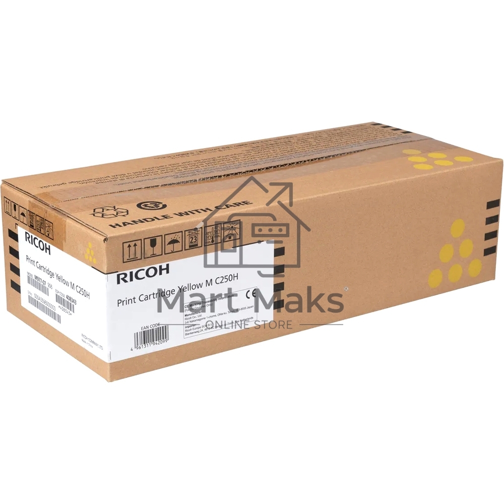 Картридж лазерный тип M C250H желтый для Ricoh P C301W/M C250FW