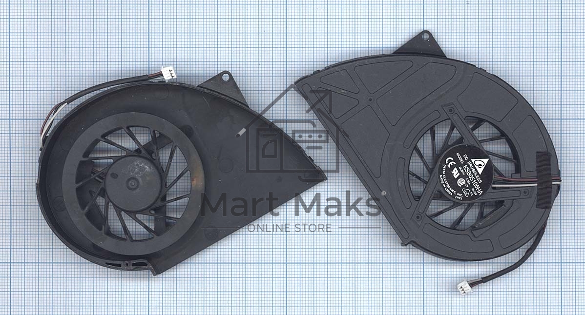 Вентилятор (кулер) для ноутбука Toshiba Qosimio X500 X505 P500 P500D P505 P505D VER-3 (без крышки)
