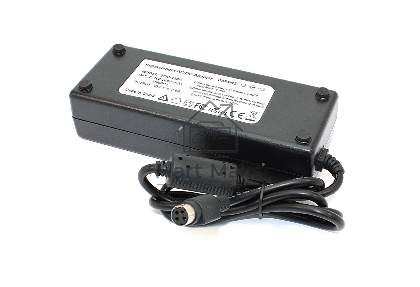 Блок питания (сетевой адаптер) для ноутбуков Lenovo 16V 7.5A Round four hole OEM