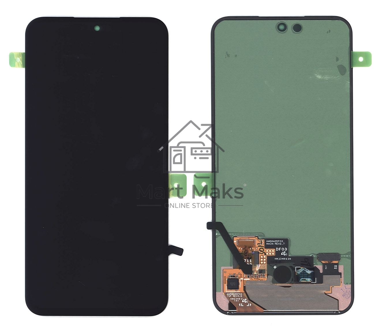 Дисплей для Samsung Galaxy S23 FE SM-S711B в сборе с тачскрином, черный orig