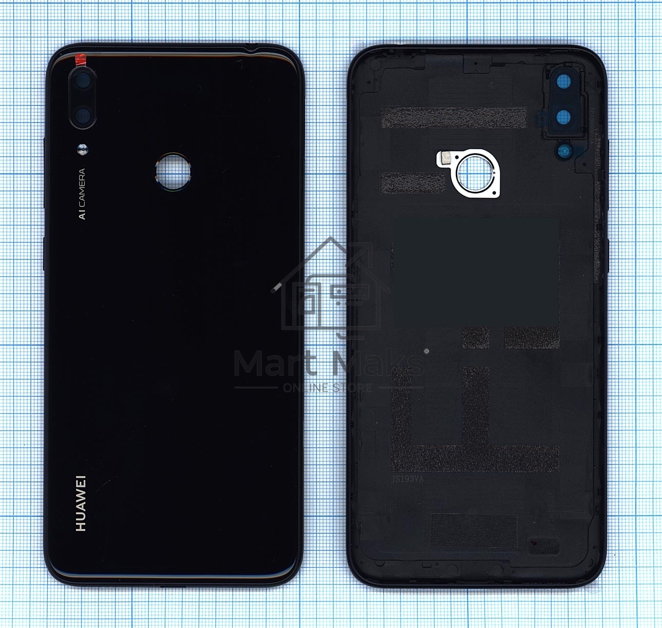 Задняя крышка для Huawei Y7 2019  черный
