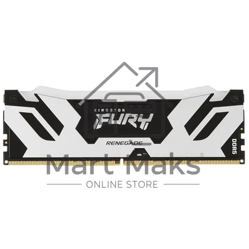 Оперативная память Kingston Fury Renegade, DDR5, 16GB (1x16GB), 8000MHz, CL38, DIMM, с радиаторами, RGB, серебристый/черный