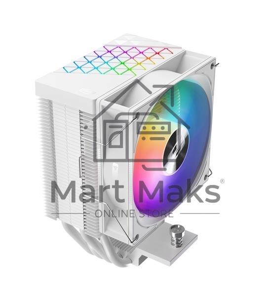 Кулер PCCooler R400 ARGB белый 92мм алюминий+медь 2200rpm 30db 4-pin 180W 133мм