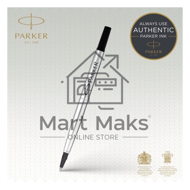 Стержень роллер Parker Quink Z01 (CW1950325) M 0.7мм, черные чернила, блистер (2шт)