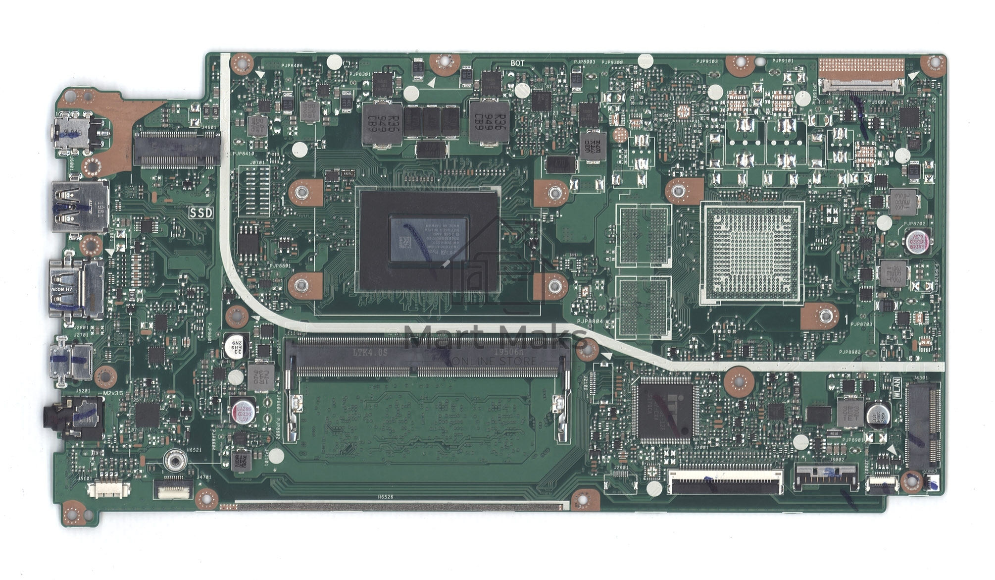 Материнская плата для Asus X512DA 4G/R7-3700U 90NB0LZ0-R00040