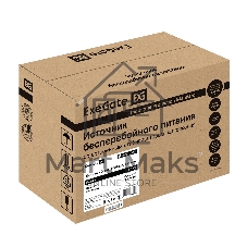 Источник бесперебойного питания ExeGate Power Smart ULB-500.LCD.AVR.2SH 500VA/300W, LCD, AVR, 2*Schuko, металлический корпус, черный