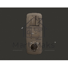 Лицевая панель OMEGA (Темная бронза матовый) для 3-кл выключателей QUANT OP6350