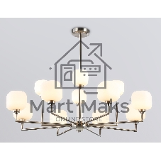 Люстра Ambrella light LH53005/12 SN/FR сатин никель/белый матовый G9*12 max 40W D910*680