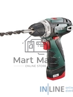 Дрель-шуруповерт Metabo PowerMaxx BS 600080500, Аккумуляторный, 12В, 2 АКБ