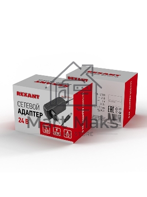 Источник питания 220 V AC/24 V DC 1 А 24 W с DC разъемом подключения 5.5х2.1, без влагозащиты (IP23)