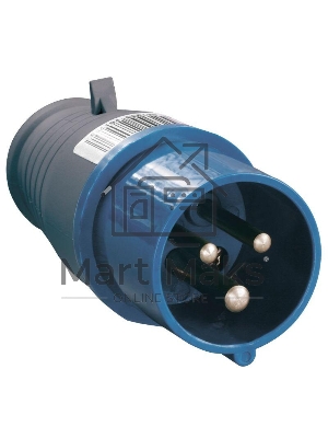 Вилка Iek PSR01-016-3 013 2Р+РЕ 16А 220В IP44 ИЭК