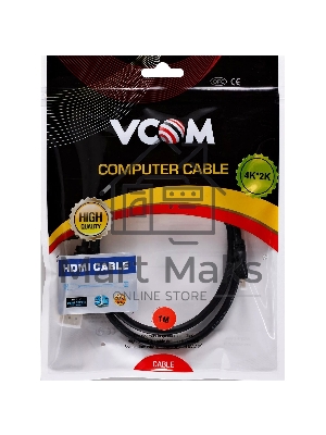 Кабель HDMI-19M --MicroHDMI-19M ver 2.0 1 м VCOM CG587-1M