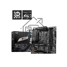 Материнская плата MSI PRO B760M-A WIFI DDR4, LGA 1700, Intel B760, 4xDDR4, 4xSATA, 2xM.2, 1xPCI-E 4.0 x16, 1xPCI-E 4.0 x4, 1xPCI-E x1, 2xHDMI, 2xDP, 1x 2.5Gb LAN, 2xUSB-A 2.0, 2xUSB-A 3.2 Gen 1, 2xUSB-A 3.2 Gen 2, 3x3.5 мм, 7.1, Micro-ATX