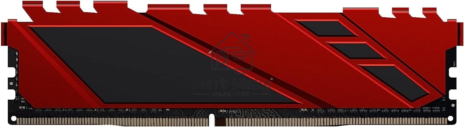 Оперативная память NETAC Shadow, DDR4, 8GB (1x8GB), 3600MHz, CL18, DIMM, с радиаторами, красный