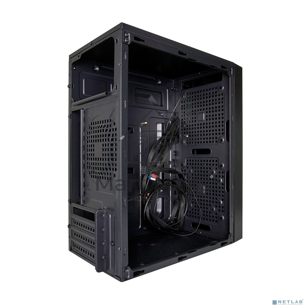 Компьютерный корпус Minitower Exegate BAA-104U Black, mATX, <без БП>, 2*USB+1*USB3.0, Audio