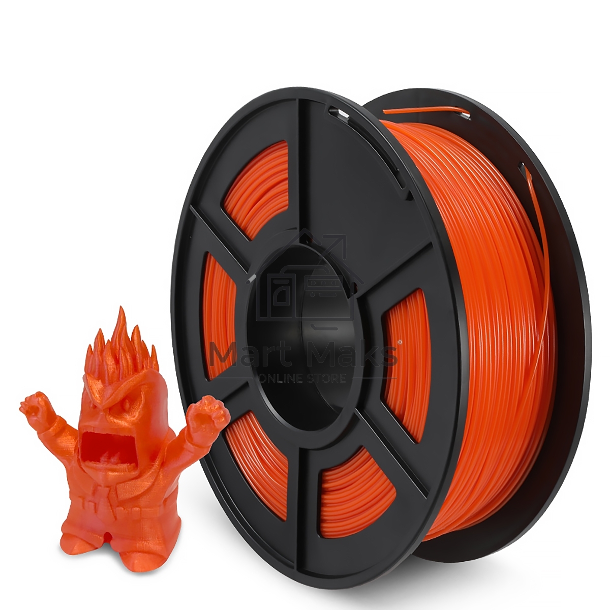 Филамент NVPrint PETG Orange для 3D печати диаметр 1.75мм длина 330 метров масса 1 кг