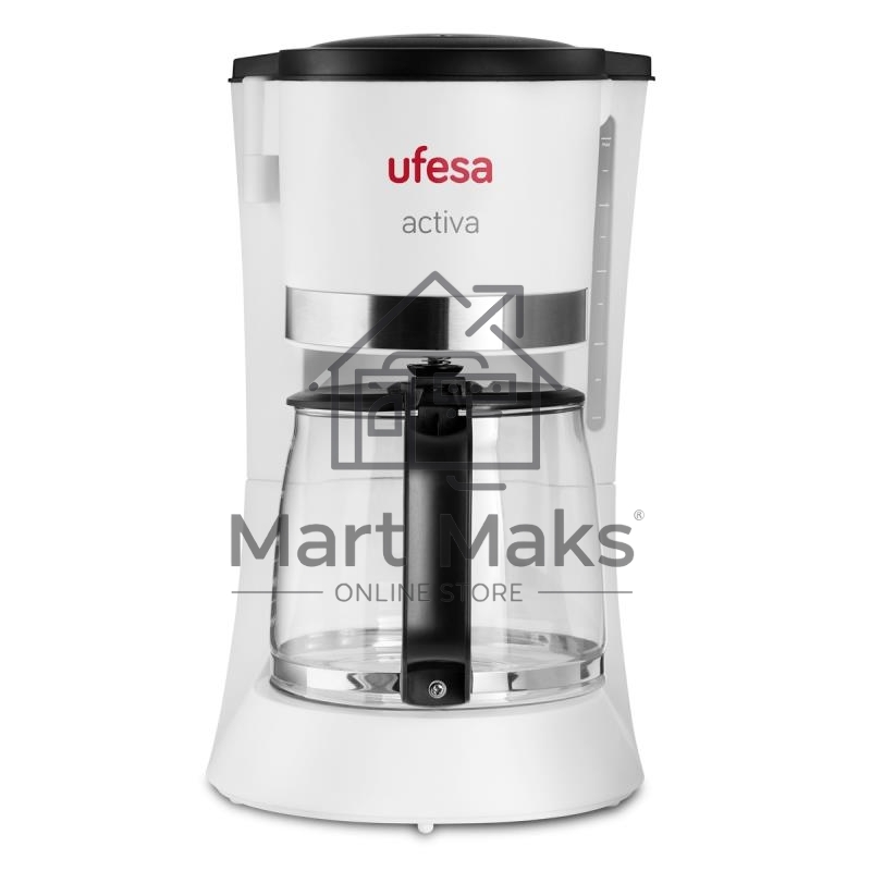 Кофеварка капельная Ufesa CG7123 ACTIVA белый, исп. кофе - молотый, 1.5 л, 800 Вт.
