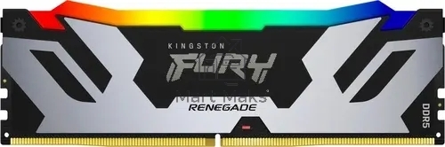 Оперативная память Kingston Fury Renegade, DDR5, 16GB (1x16GB), 8000MHz, CL38, DIMM, с радиаторами, RGB, серебристый/черный