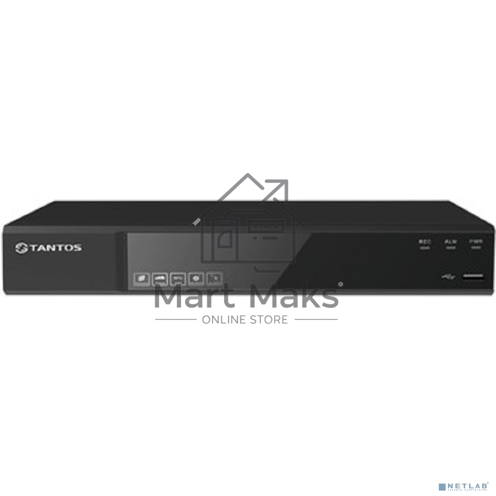 Сетевой 16 канальный регистратор Tantos TSr-NV16254 для IP камер (2 HDD)