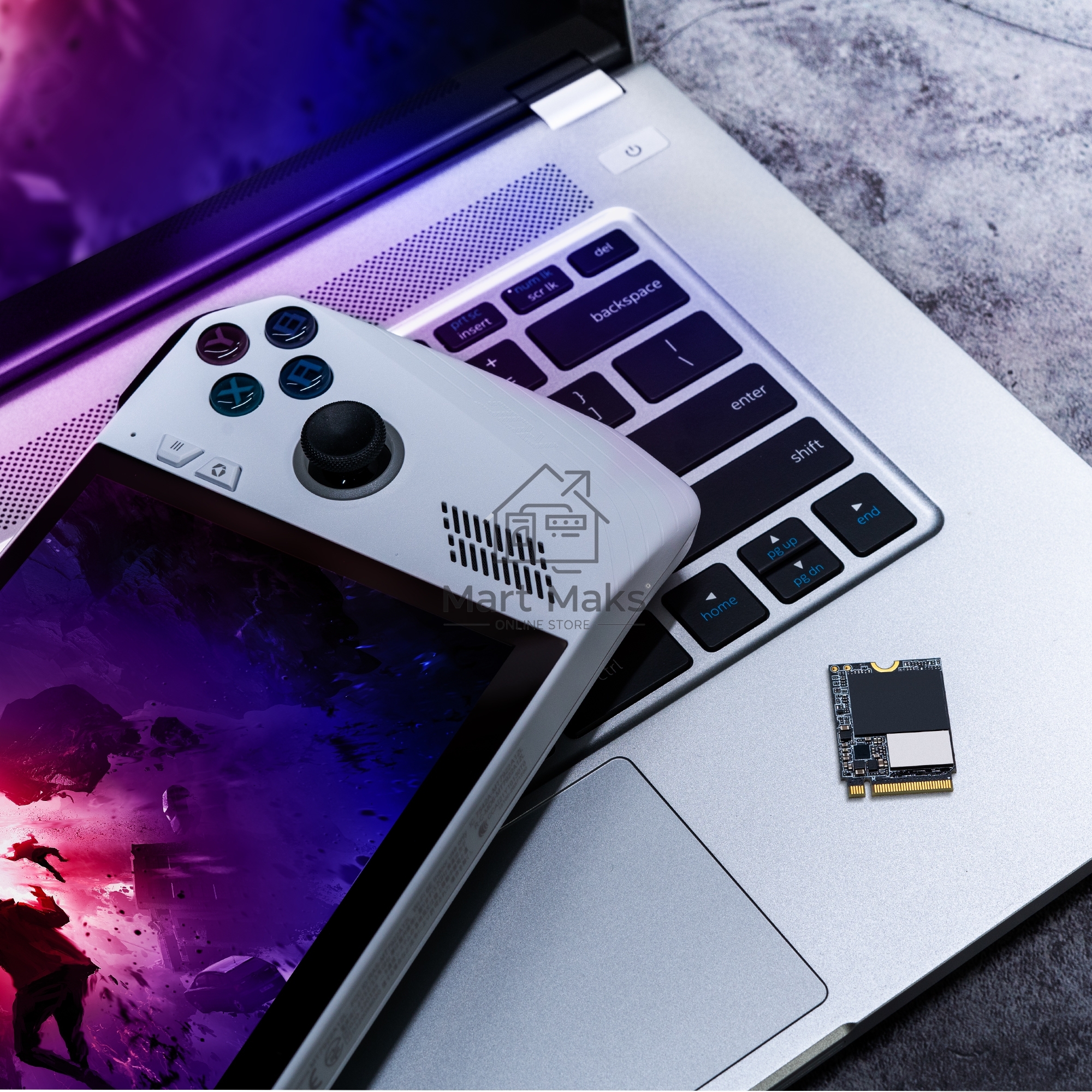 Накопитель NVMe ADATA XPG GAMMIX S55, 512Гб, PCIe 4.0 x4, 2230, R/W 5000/3000 Мбайт/сек