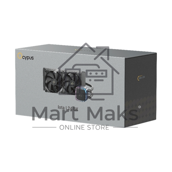 Система жидкостного охлаждения Ocypus Iota L24 BK ARGB Black 280W/ All Intel/ AMD AM*/ Digital display / Screws