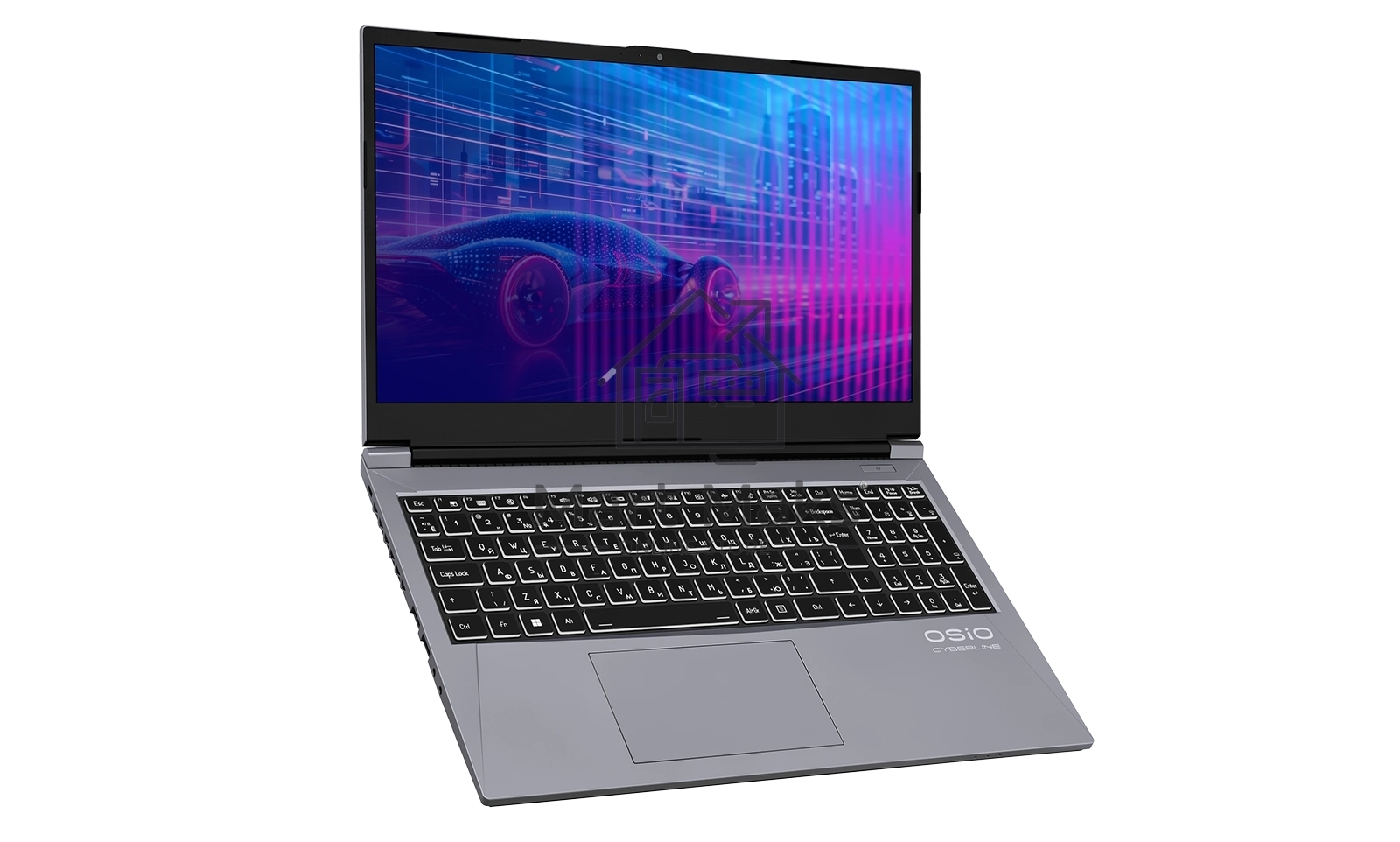 Ноутбук OSIO CyberLine C150i-002 серый i5-12600H /NVidia RTX 4050/16/512/NoOS/(Ghz)/Gb/Ext: + не МПТ