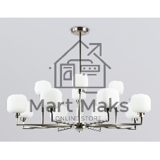 Люстра Ambrella light LH53005/12 SN/FR сатин никель/белый матовый G9*12 max 40W D910*680