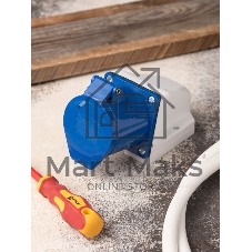 Розетка наруж. уст. 32А 220В 2P+РЕ IP44 (123) EKF ps-123-32-220