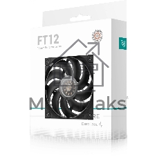 Вентилятор для корпуса DEEPCOOL FT12 черный, 120 мм, 2150 об/мин, 32 дБ, 4 pin
