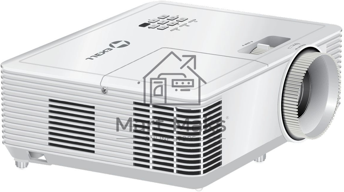 Проектор Exell EXD101W DLP, 3800 ANSI, XGA (1024x768), Объектив 1.94 - 2.16