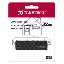 Флешка USB Transcend JetFlash 780 (TS32GJF780), 32Gb, USB 3.0, R/W 210/75, черный/серебристый