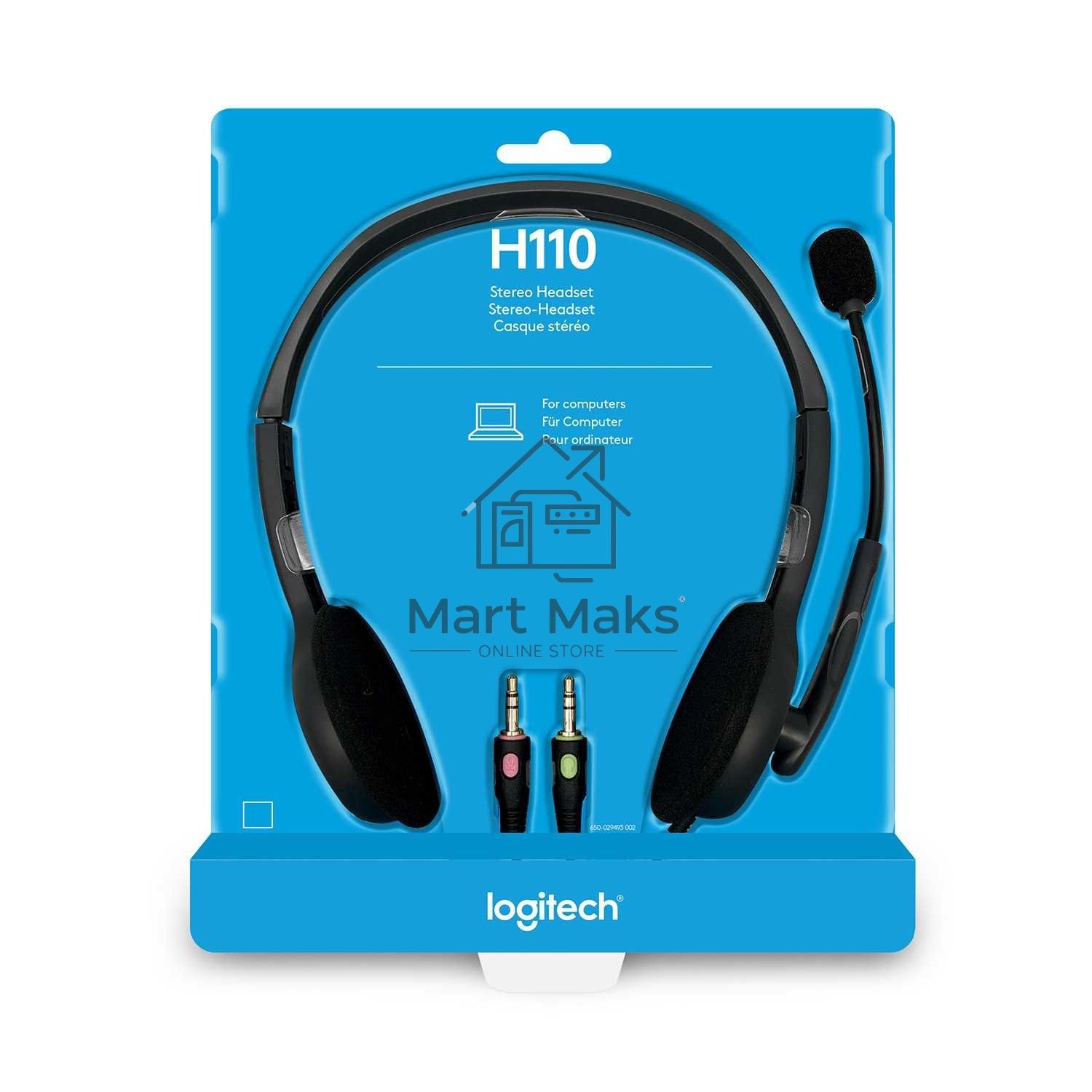Гарнитура Logitech Headset H110 grey (981-000472/981-000271)