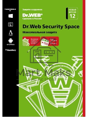 Программное обеспечение DR.WEB Security Space 2 ПК/1 год (BHW-B-12M-2-A3)