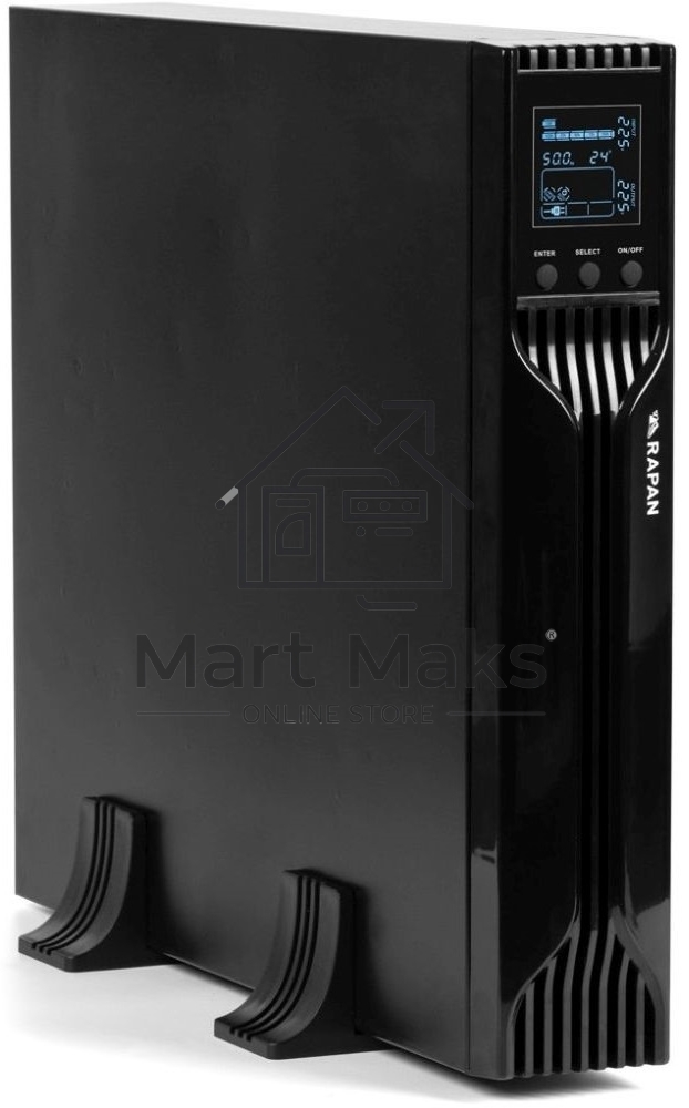 Источник бесперебойного питания ИБП Бастион RAPAN-UPS 3000 RACK+4x9Ah (2100 Вт, Line-interactive, встроенные АКБ 6 шт.x 9Ah) 8960