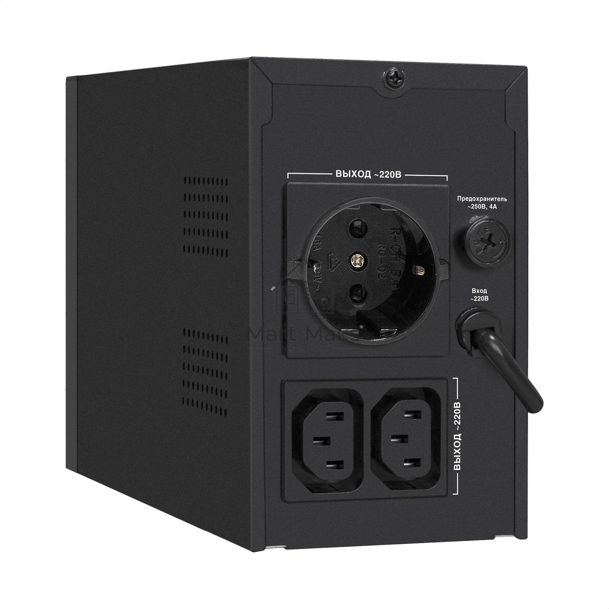 Источник бесперебойного питания ExeGate SpecialPro UNB-1000.LED.AVR.1SH.2C13 1000VA/550W, LED, AVR,1*Schuko+2*C13, металлический корпус, черный