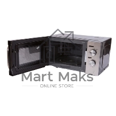 Микроволновая печь Pioneer MW212M серебристый/черный, 20 л, 700 Вт, переключатели - поворотный механизм