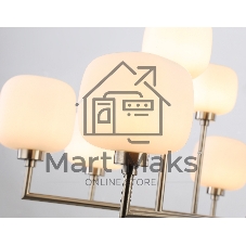 Люстра Ambrella light LH53005/12 SN/FR сатин никель/белый матовый G9*12 max 40W D910*680