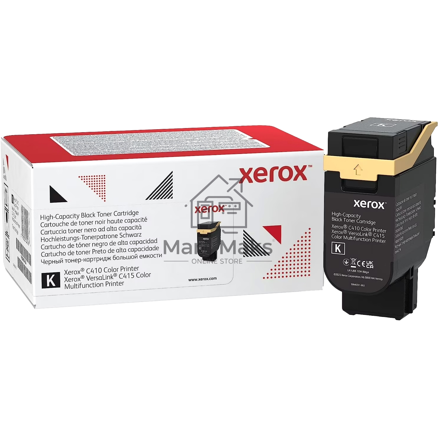Тонер-картридж Xerox VersaLink C410/415 черный (10.5K) (006R04764)