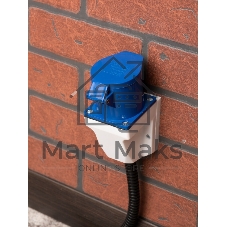Розетка наруж. уст. 32А 220В 2P+РЕ IP44 (123) EKF ps-123-32-220