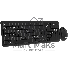 Комплект клавиатура+мышь Oklick S269W беспроводной, USB, 1600 DPI, чёрный