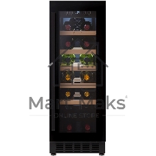Винный шкаф LEX LWD3020BL черный, 56 л, 1 отсек, 20 бут.