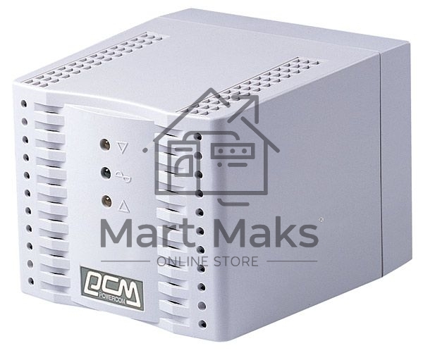  Стабилизатор напряжения Powercom Voltage Regulator, 2000VA, White, Schuko